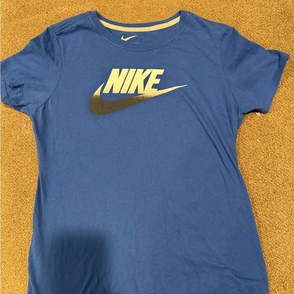 Nike Royal Blue T-Shirt with White Logo